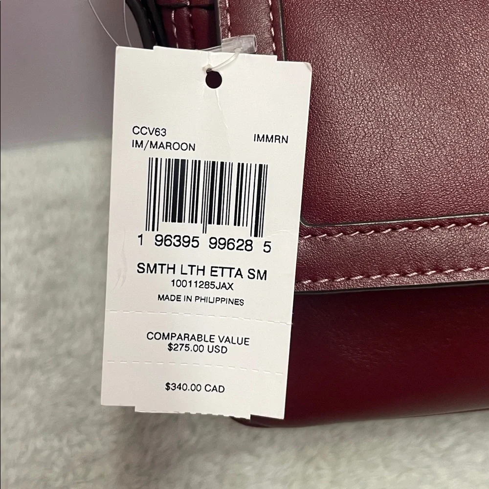 NWT Coach ‘Etta’ Small Leather Shoulder Bag - Picture 3 of 17